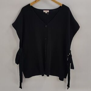 Andree By Unit Sylvia Tied Up Sweater Vest Size M/L Black